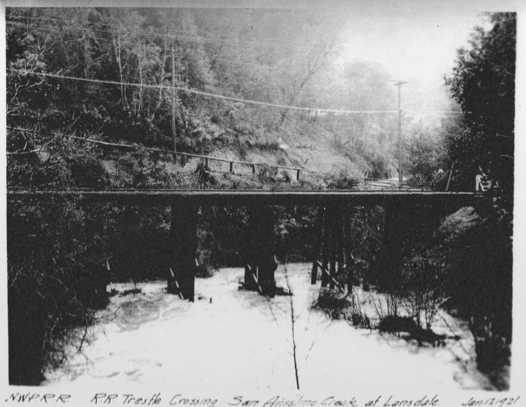 San Anselmo Creek at Lansdale, 1921