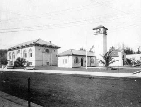 Town Hall & Library, c. 1920