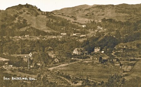 View of San Anselmo from Crescent Road