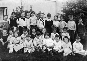 Children on Library Lawn, 1925