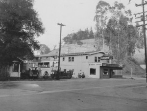 Ludwig Schwalbe's Redhill Liquor Store at Forbes Avenue corner, 1958. Courtesy Marin History Museum.